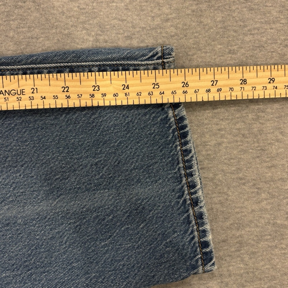 Levi's Premium Ribcage Straight Jeans Womens Size 27x25.5 Blue Medium Wash Denim - Picture 7 of 12
